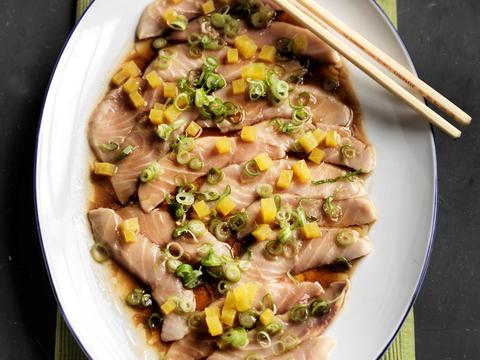 Sturgeon Sashimi with Ponzu – Attilus Caviar