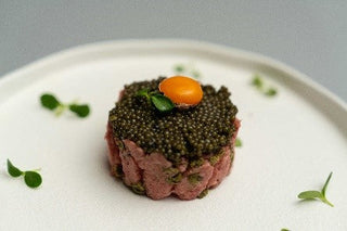 Beef Tartare with Caviar and Quail Egg